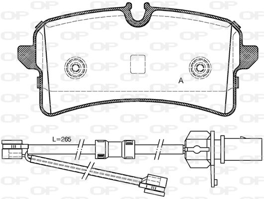 OPEN PARTS Jarrupala, levyjarru BPA1505.02